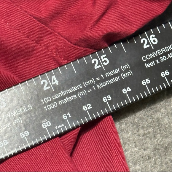 Dockers Men's Burgundy Button-Down Shirt Short Sleeve Shirt Wrinkle Free XXL - Picture 6 of 9